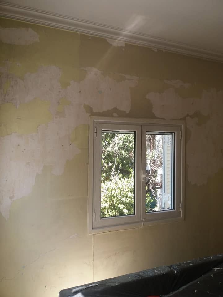 Paint lifting above the window