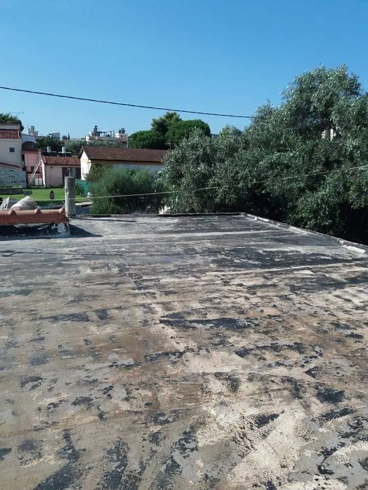 Η ταράτσα χωρίς τις παλιές μεμβράνες